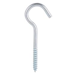 Ace Small Zinc-Plated Steel 3.375 in. L Ceiling Hook 50 lb 2 pk