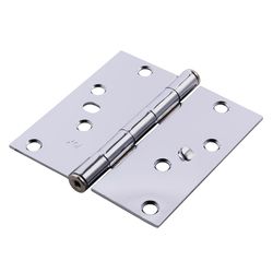 Ace 4 in. L Chrome Residential Door Hinge 3 pk