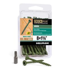 Deck Plus No. 8 X 1-5/8 in. L Green Star Flat Head Exterior Deck Screws 75 pk