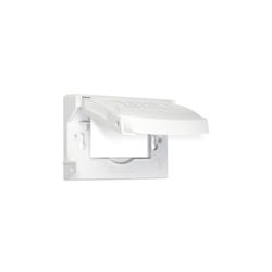 TayMac Rectangle Die-Cast Metal 1 gang 4.69 in. W Weatherproof Cover