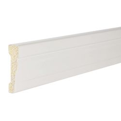 Inteplast Building Products 11/16 in. H X 7 ft. L Prefinished White Polystyrene Casing