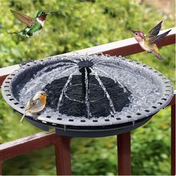 Austram Black Plastic 2 in. Bird Bath