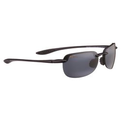 Maui Jim Sandy Beach Sunglasses Unisex Gloss Black Frame Neutral Gray Lens Polarized