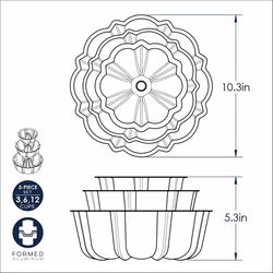Nordic Ware Bundt Pan Set 3 pc