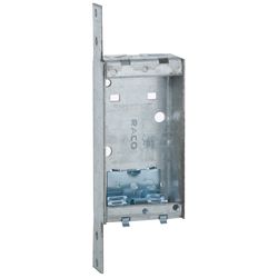 Raco 6-1/2 cu in Rectangle Metal 1 gang Junction Box Gray