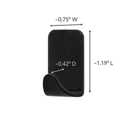 3M Command Small Plastic Hook 1 in. L 4 pk
