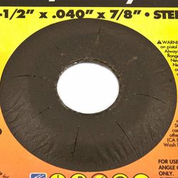 Forney 4-1/2 in. D X 7/8 in. X .040 in. thick Aluminum Oxide Metal Cut-Off Wheel 1 pc