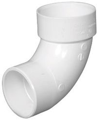 Charlotte Pipe Schedule 40 6 in. Hub X 6 in. D Spigot PVC Street Elbow 1 pk