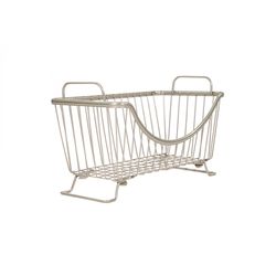 Spectrum Ashley 12.8 in. L X 6.5 in. W X 7.5 in. H Silver Stacking Basket