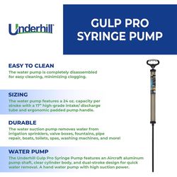 Underhill 17 in. Polycarbonate Automatic Bottom Manual Water Pump