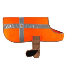 Carhartt Hunter Orange / Carhartt Brown Dog Safety Vest Large