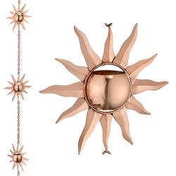 Good Directions Sunburst Rain Chain Clip 2.5 in. W X 102 in. L