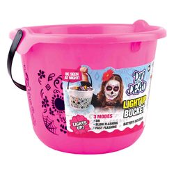 Magic Seasons LED Lights Up Day of the Dead Bucket 1 pk (RANDOM COLOR)