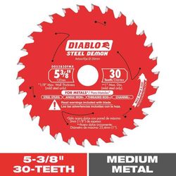 Diablo Steel Demon 5-3/8 in. D X 20 mm TiCo Hi-Density Carbide Metal Saw Blade 30 teeth 1 pk