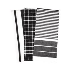 Mrs. Andersons Baking Black Cotton Kitchen Towel