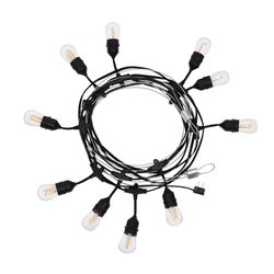 Belle Luci Holiday Bright Lights LED S14 Patio Light Set Warm White 48 ft. 24 lights