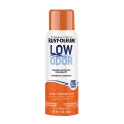 Rust-Oleum Low Odor Gloss Orange Soda Spray Paint 11 oz
