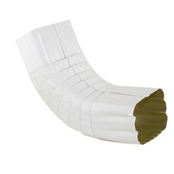 Spectra Metal 3 in. H X 3.25 in. W X 9 in. L White Aluminum A Downspout Elbow