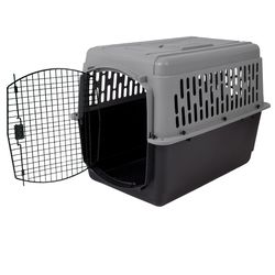 Aspen Pet Pet Porter Extra Large Plastic Pet Kennel Gray 30 in. H X 27 in. W X 40 in. D
