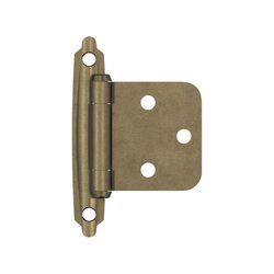 Amerock 1-3/4 in. W X 2-3/4 in. L Burnished Brass Steel Self-Closing Hinge 2 pk