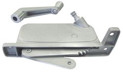 Barton Kramer Silver Aluminum Right Awning Window Operator For Security Windows