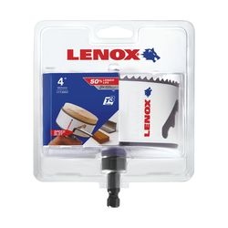 LENOX Speed Slot 4 in. Bi-Metal 1.5 in. L Hole Saw Arbor Included