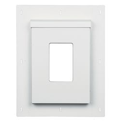 SturdiMount 11.5 in. L X 9.1 in. W Polyurethane Trim White Receptacle Mount 5 pk