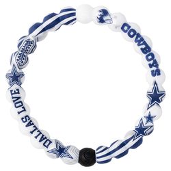 Lokai NFL Unisex Cowboys Home Field Round Blue/White Bracelet Silicone Water Resistant Size 7