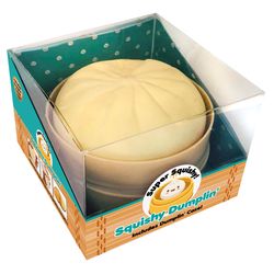 Zorbitz Squishy Toy Dumpling with case Cream