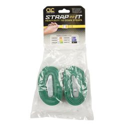 CLC Strap-Its 1 in. W X 6 ft. L Green Web Strap Tie Down 100 lb 2 pk