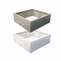 Classy Caps 3.5 in. W X 3.5 in. L Plastic Post Cap Adapter