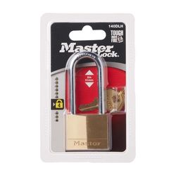 Master Lock 3-5/8 in. H X 5/16 in. W X 1-9/16 in. L Brass 4-Pin Tumbler Exterior Padlock