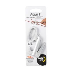 Nite Ize Figure 9 3 in. L Silver Twisted Plastic Tie-Down Rope
