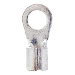 Jandorf 4 Ga. Uninsulated Wire Ring Terminal Silver 2 pk