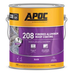 Black Jack Silver-Seal 700 High-Gloss Silver Fibered Aluminum Roof Coating 1 gal