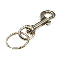 Lucky Line Nickel Plated Zinc Chrome Bolt Snap Keychain