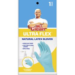Mr. Clean Ultra Flex Latex Cleaning Gloves S Blue 1 pair