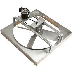 Master Flow 33.75 in. H X 30 in. W X 14 in. L White Belt Drive Whole House Fan