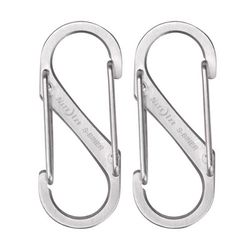 Nite Ize S-Biner Stainless Steel Silver Dual Carabiner S-Biner