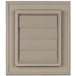Builders Edge 8 in. H X 7 in. W Clay Vinyl Exhaust Vent