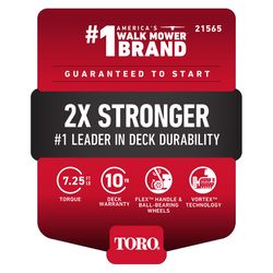 Toro SmartStow Super Recycler 21565 21 in. 163 cc Gas Self-Propelled Lawn Mower