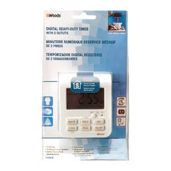 Woods Indoor Digital Timer 125 V White
