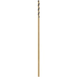 DeWalt Black & Gold 1/4 in. X 12 in. L High Speed Steel Split Point Aircraft Drill Bit Straight Shan