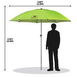 Ergodyne Shax 84 in. Tiltable Lime Sport Umbrella
