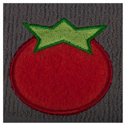 Mu Kitchen Scrubsy Gray/Red Cotton Tomato Dish Cloth 1 pk