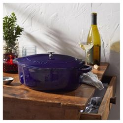 Staub Cast Iron Dutch Oven Dark Blue