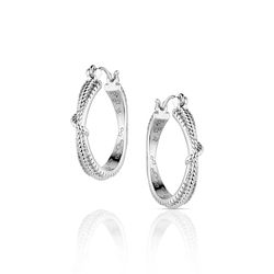 Montana Silversmiths Women's Cowgirl Ice Hoop Earrings