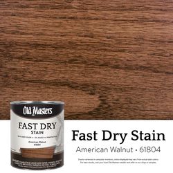 Old Masters Professional Semi-Transparent American Walnut Oil-Based Alkyd Fast Dry Wood Stain 1 qt