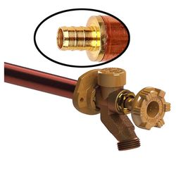 Woodford Model 17 1/2 in. PEX in. Anti-Siphon Brass Freezeless Wall Faucet