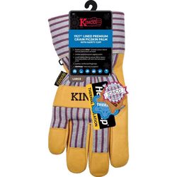 Kinco Men's Outdoor Knit Wrist Work Gloves Yellow S 1 pair